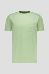 Muntgroen T-shirt met ronde hals van Ravøtt voor Heren