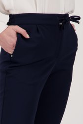 Navy broek met elastische taille - slim fit van Liberty Island voor Dames