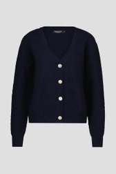 Navy cardigan met detailknopen van Signature voor Dames