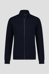 Navy cardigan met rits van Ravøtt voor Heren
