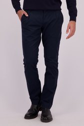 Voorkant van Navy chino door Upper East voor Heren