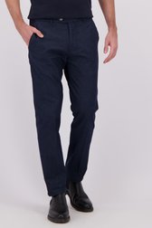 Detail van Navy chino - Vancouver - Regular fit  door Brassville voor Heren