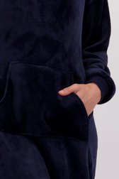 Detail van Navy dekentrui in fleece door Liberty Island voor Dames