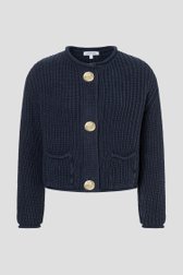 Photo produit 1 de Navy gebreide cardigan met detailknopen de More & More pour Femmes