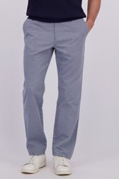 Productfoto 1 van Navy gemêleerde chino door Dansaert Blue voor Heren