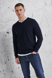 Navy jeans stretch - Lars  - slim fit - L34 van Liberty Island Denim voor Heren