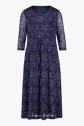 Navy kleed met paisley print van Claude Arielle voor Dames