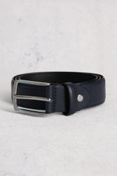 Navy lederen riem van Liberty Island voor Heren