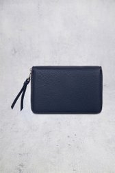 Achterkant van Navy portemonnee met leather look door Laurent David voor Dames
