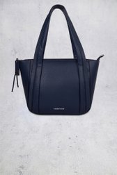 Voorkant van Navy schoudertas in leather look door Laurent David voor Dames