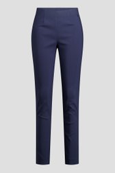 Productfoto 1 van Navy stretchbroek met elastische tailleband door Claude Arielle voor Dames