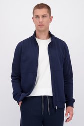 Voorkant van Navy vest met rits door Liberty Island voor Heren