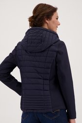 Navyblauwe gewatteerde jas  van Barbara Lebek voor Dames