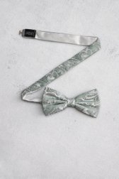 Nœud papillon vert clair à motif cachemire de Liberty Island pour Hommes