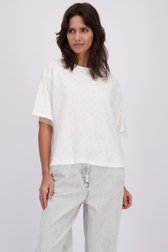 Vidéo de T-shirt blanc avec perles et strass de Louise pour Femmes