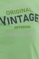Olijfgroen T-shirt met opschrift  van Jefferson voor Heren