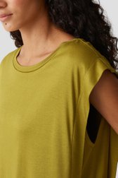 Olijfgroen T-shirt van Opus voor Dames