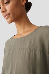 Olijfgroen T-shirt van Opus voor Dames
