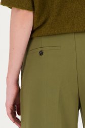 Olijfgroene broek - straight fit van D'Auvry voor Dames
