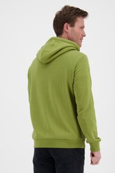 Olijfgroene hoodie met buidelzak van Ravøtt voor Heren