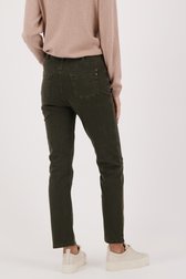 Olijfgroene jeans - straight fit van Anna Montana voor Dames