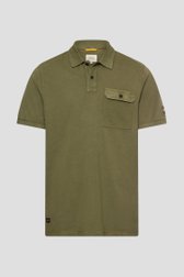 Productfoto 1 van Olijfgroene polo met zak door Camel active voor Heren