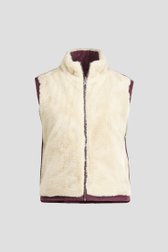 Productfoto 2 van Omkeerbare bodywarmer in bordeaux en beige door Libelle voor Dames