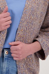 Oranje-blauw gemêleerde cardigan van Libelle voor Dames