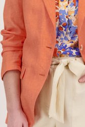 Oranje blazer in linnen van Liberty Loving nature voor Dames