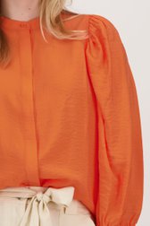 Oranje blouse met ballonmouwen van Liberty Loving nature voor Dames