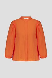 Oranje blouse met ballonmouwen van Liberty Loving nature voor Dames
