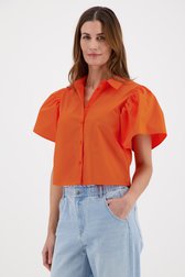 Oranje blouse met pofmouwen van JDY voor Dames