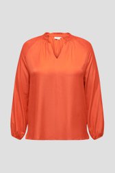 Oranje blouse van Only Carmakoma voor Dames