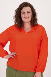 Oranje blouse van Only Carmakoma voor Dames