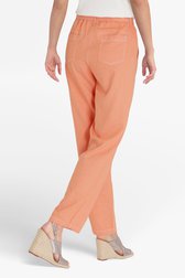 Oranje broek met jeanslook - straight fit van Diane Laury voor Dames