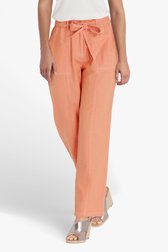 Oranje broek met jeanslook - straight fit van Diane Laury voor Dames