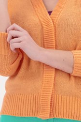 Oranje cardigan met drukknoppen van Libelle voor Dames