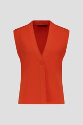 Oranje cardigan zonder mouwen van Claude Arielle voor Dames