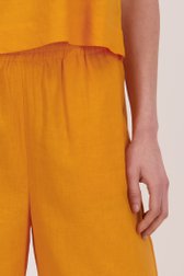 Oranje linnen broek van Liberty Island voor Dames
