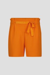 Oranje short met elastische taille van Liberty Island voor Dames