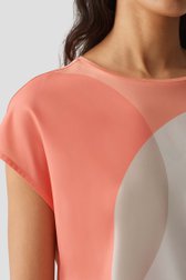 Oranje T-shirt met print van Opus voor Dames