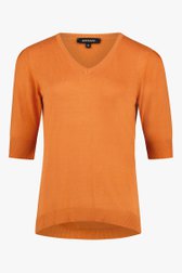 Oranje trui met 3/4e mouwen van More & More voor Dames