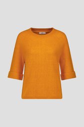 Oranje trui met halflange mouwen van Libelle voor Dames