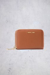 Detail van Oranjebruine portemonnee door Laurent David voor Dames