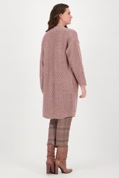 Oudroze cardigan met wol van More & More voor Dames