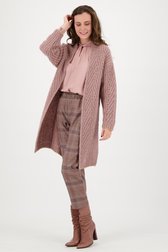 Oudroze cardigan met wol van More & More voor Dames