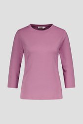 Oudroze T-shirt met 3/4 mouwen van Liberty Loving nature voor Dames