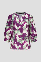Paars-groene blouse  van Claude Arielle voor Dames