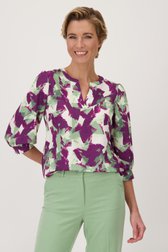Paars-groene blouse  van Claude Arielle voor Dames