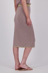 Paars-groene tricot midirok met glitter van Libelle voor Dames
